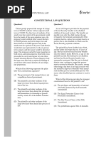 MBE Constitutional Law Drills