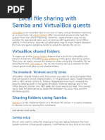 Local File Sharing With Samba and VirtualBox Guests