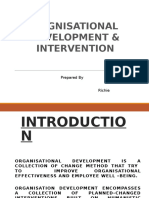 Intervention of Organisational Development