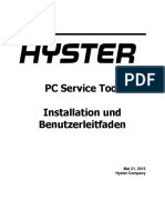 Hyster PC Service Tool V4.84 Installations- Und Benutzerleitfaden