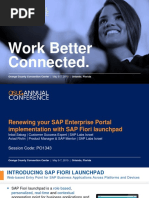 1343 Renewing Your SAP Enterprise Portal With SAP Fiori Launchpad