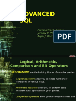 Advanced SQL: Chrisandra S. Gaston Jeremy P. Palada Argel J. Ramos