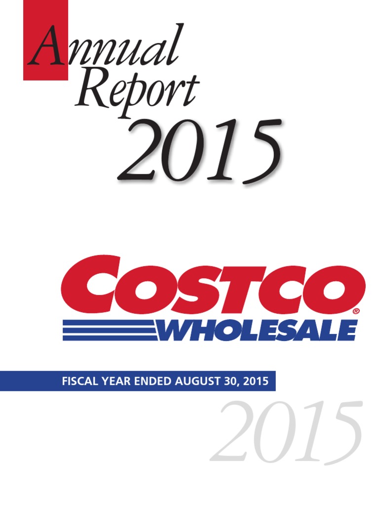Costco Annual Report PDF Costco Retail