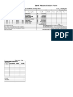 Bank Reconciliation Form: Padang 15-09-2015