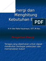 Menghitung Kebutuhan Energi Final