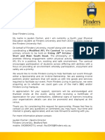 flinders living sponsorship form