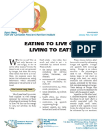 Live To Eat or Eat To Live PDF
