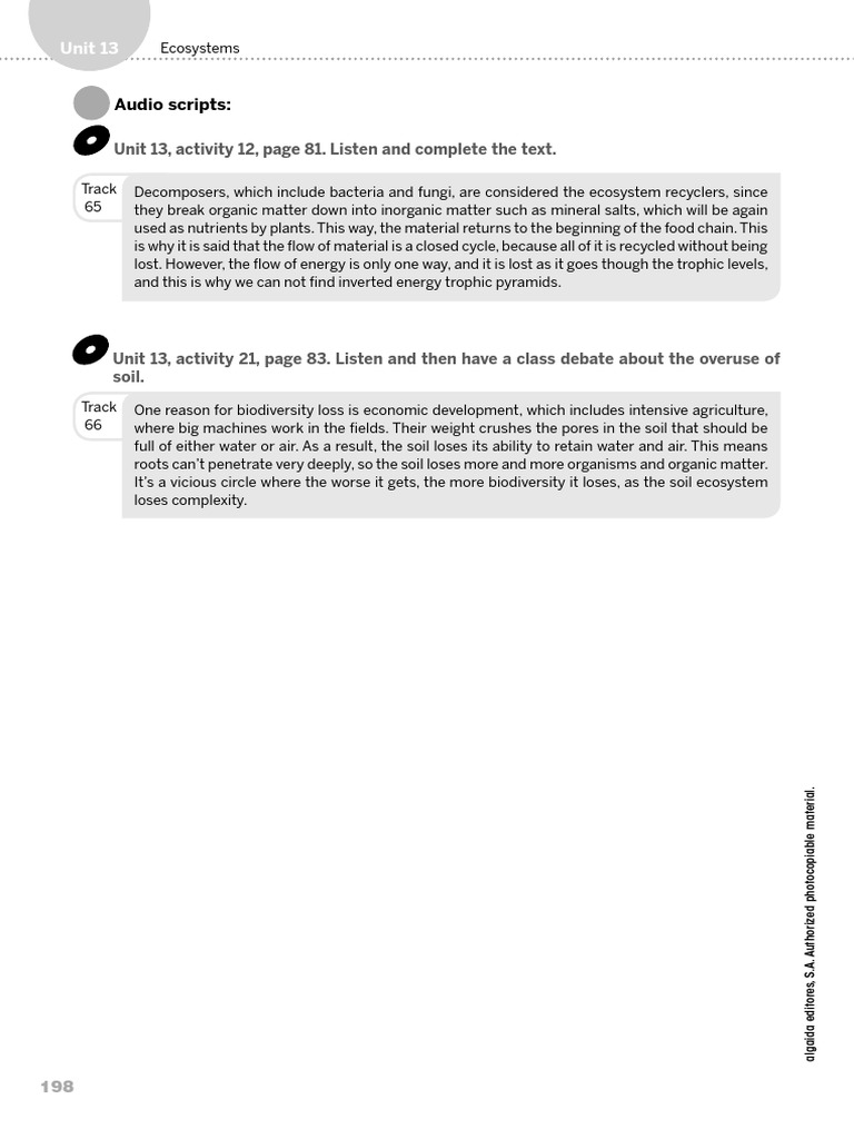 Audio Scripts:: Unit 13 | PDF