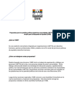 Propuesta CABE a partidos políticos en PR