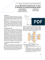 Artificial Intelligence in Mechanical Engineering: A Case Study On Vibration Analysis of Cracked Cantilever Beam