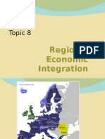 Topic 8: Regional Economic Integration