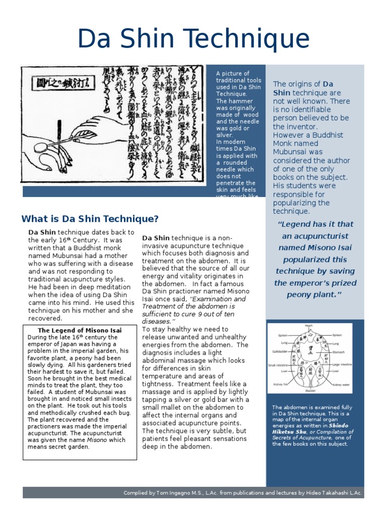 Da Shin | PDF | Acupuncture | Alternative Medicine