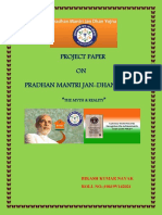 Project Paper ON Pradhan Mantri Jan-Dhan Yojana " ": The Myth & Reality