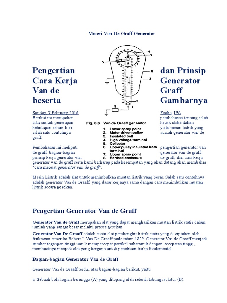 22+ Van De Graaff Generator Lesson Pics