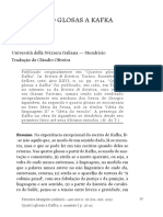 AGAMBEN, Giorgio. Quatro Glosas A Kafka PDF