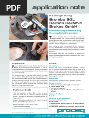 Pull-Strength Testing for Brembo Brakes | PDF | Brake | Ceramics