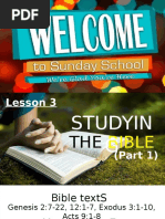 Studying The Bible (Part 1&2) .