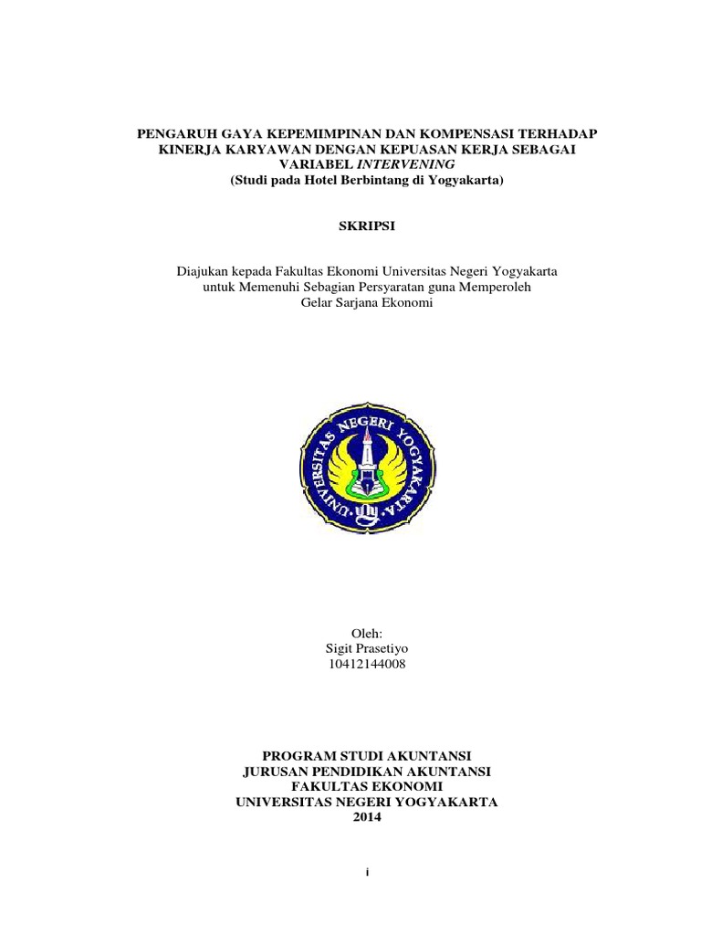 Pengaruh Gaya Kepemimpinan Dan Kompensasi Terhadap