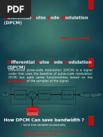 Differential Pulse Code Modulation (DPCM)