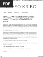 Download Pengalaman Fresh Graduate Ikut Tes Masuk Kerja Di Perusahaan TOP _ Alveo Kribo by MuhammadFahmi SN329657233 doc pdf