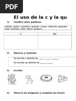Ejercicios de uso de C, S y Z para niños | PDF | Pescado