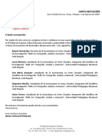 Carta Invitación Exposición PDF