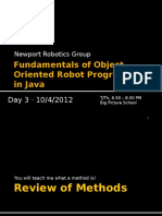 Fundamentals of Object-Oriented Robot Programming in Java: Newport Robotics Group