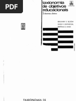 Livro Taxonomia de Objetivos Educacionais - domínio afetivo