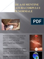 Nevoia de A-Si Mentine Temperatura Corpului in Limite