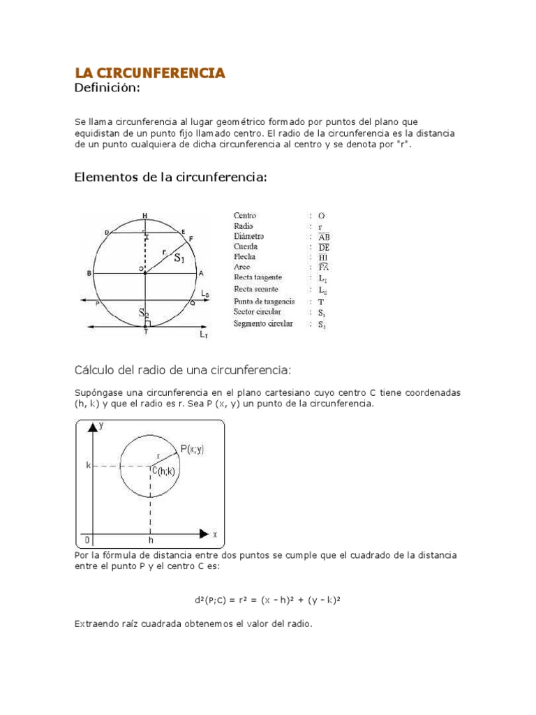 La Circunferencia