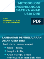 Metodologi Pengembangan Matematika Anak Usia Dini