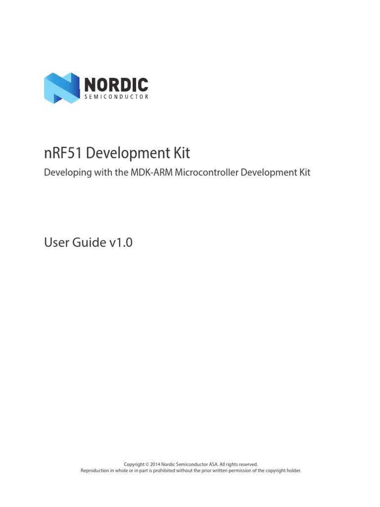 NRF51-DK - User Guide v1 - 0 | PDF | Bluetooth | Electrical Connector