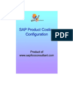 CO Product Costing Config