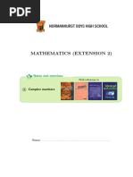 Complex number hsc nsw extension 2 maths
