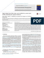 Algal Sludge From Taihu Lake Can Be Utilized To Create Novel PGPR Containing Bio Organic Fertiliz