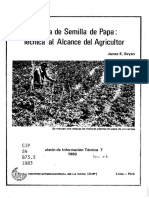 Parcela de Semilla de Papa: Técnica Al Alcance Del Agricultor.