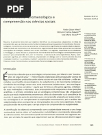 Hermenêutica-fenomenológica e Compreensão Nas Ciências Sociais.