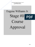 Eugene Williams JR.: Stage #0: Course Approval