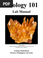 Lab Manual: Geology Department Western Washington University