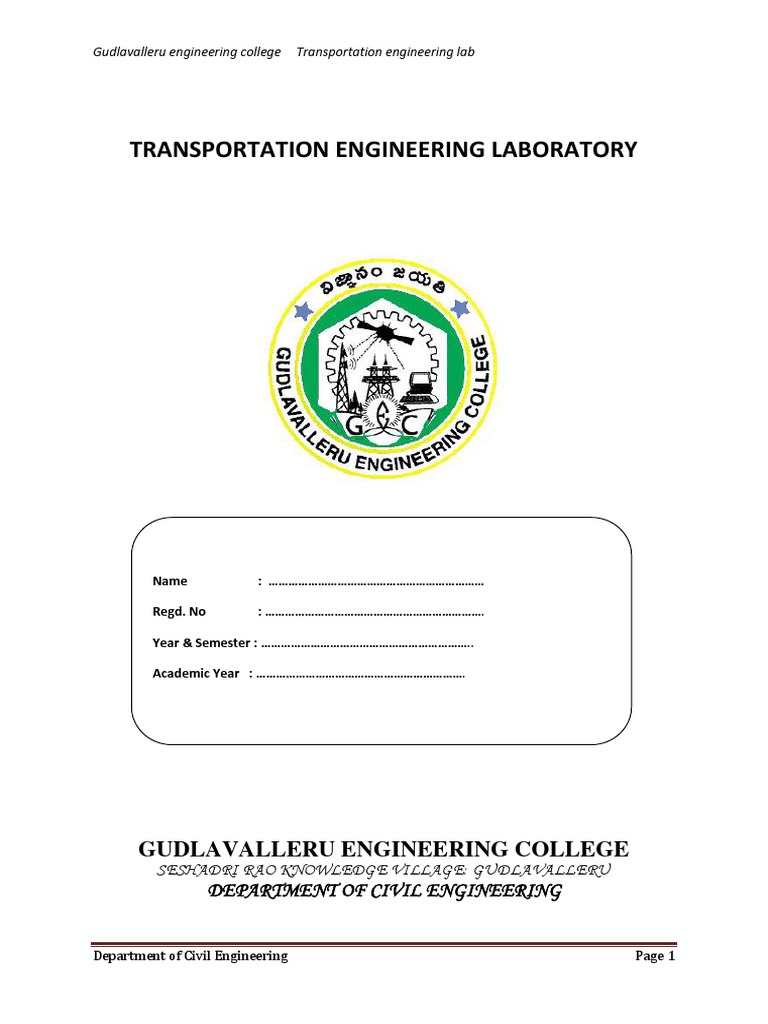 Transportation Engineering Lab Manual Wear Asphalt