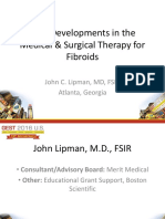 New Developments in The Medical & Surgical Therapy For Fibroids