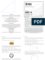 28 Annual: American Mathematics Contest 8 Solutions