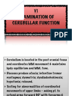 VI Examination of Cerebellar Function