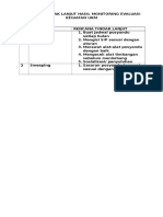 Rencana Tindak Lanjut Hasil Monitoring Evaluasi