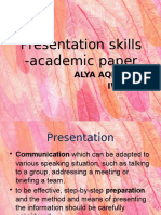 Presentation Skills - Academic Paper