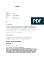 Nº de Nota SAP 458543: Número Versión Respons. Status Tratamiento Status Implement. Idioma TXT - Breve Componente