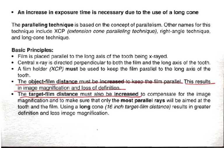 An Overview of the Paralleling Technique in Dental Radiography PDF