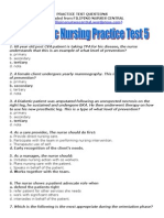 Psychiatric Nursing Practice Test 5