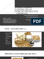 Proteina Texturizada de Soya, CP y AP