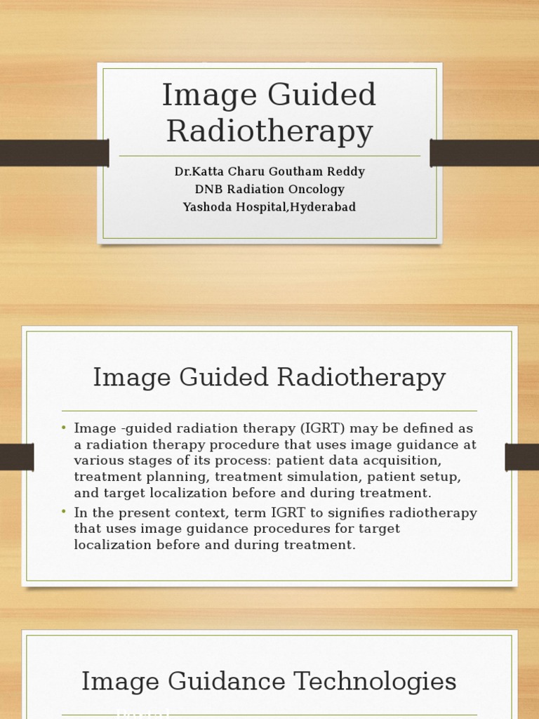 Image Guided Radiation Therapy Overview | PDF | Ct Scan | Radiation Therapy